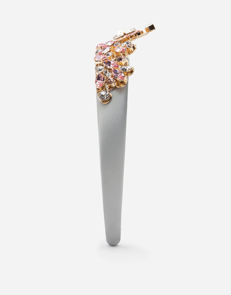 Dolce & Gabbana Haarreif mit bijoux-applikationen allover Silber WHM2J7W1111