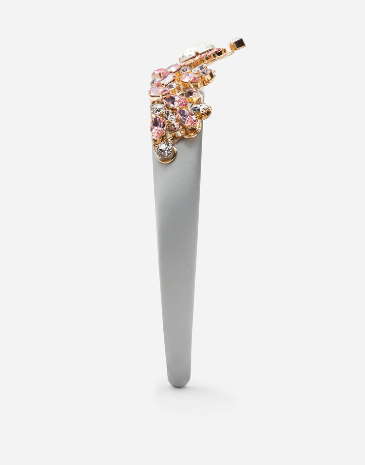 Dolce & Gabbana Serre-tête à applications bijoux all-over Argent WHM2J7W1111