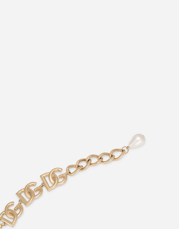 Dolce & Gabbana Link bracelet with DG multi-logo Gold WBN6P2W1111