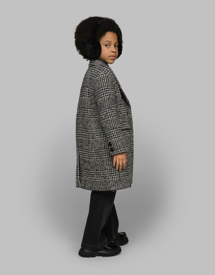 Dolce & Gabbana Double-breasted wool-blend herringbone coat Multicolor L42C32FQMJM