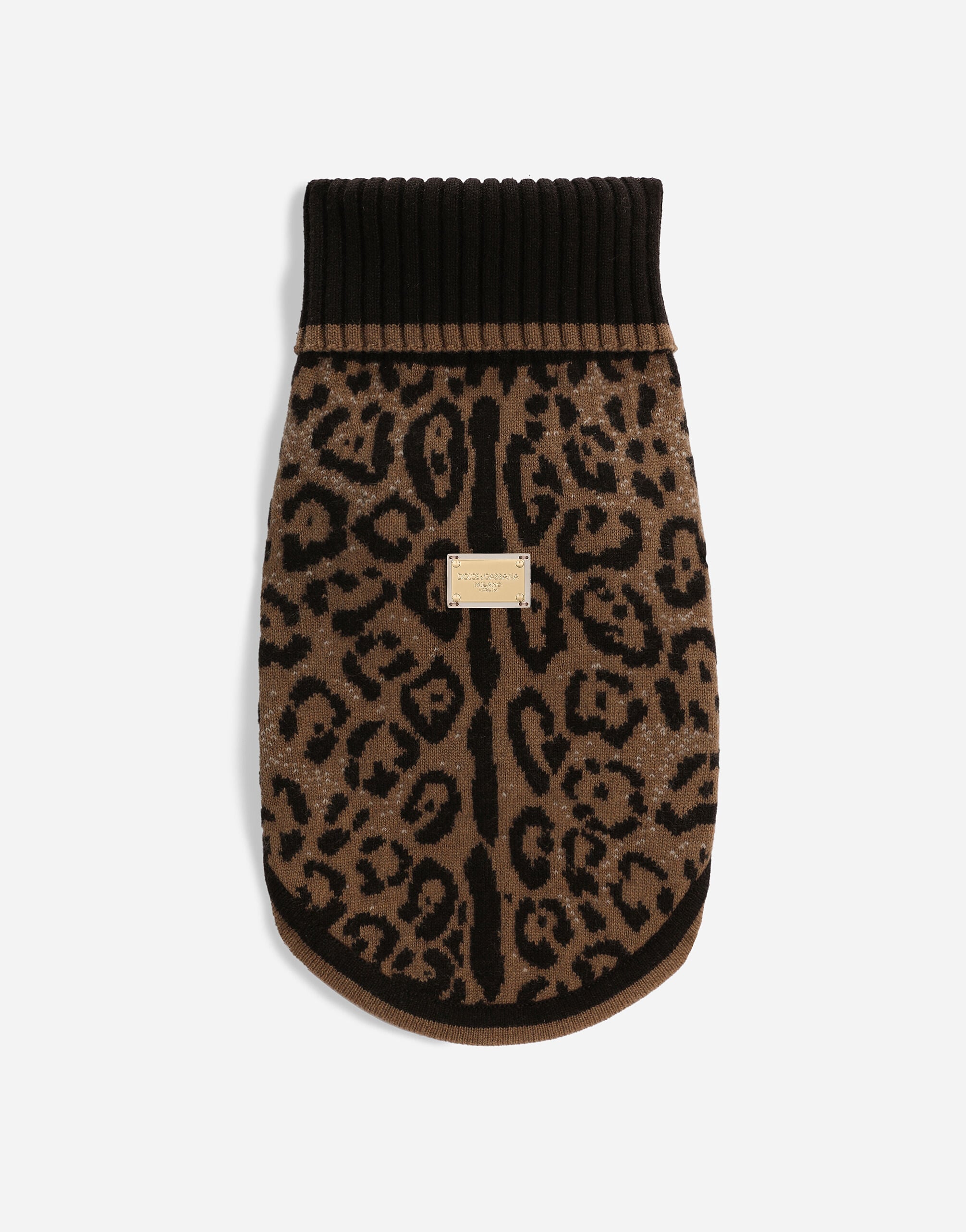Wool dog sweater in Print for Men | Dolce&Gabbana® US