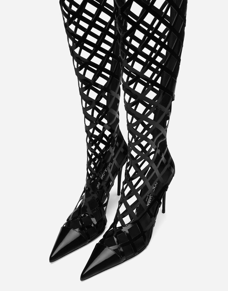 Dolce & Gabbana Bota en piel de becerro brillante Negro CU1131A1037