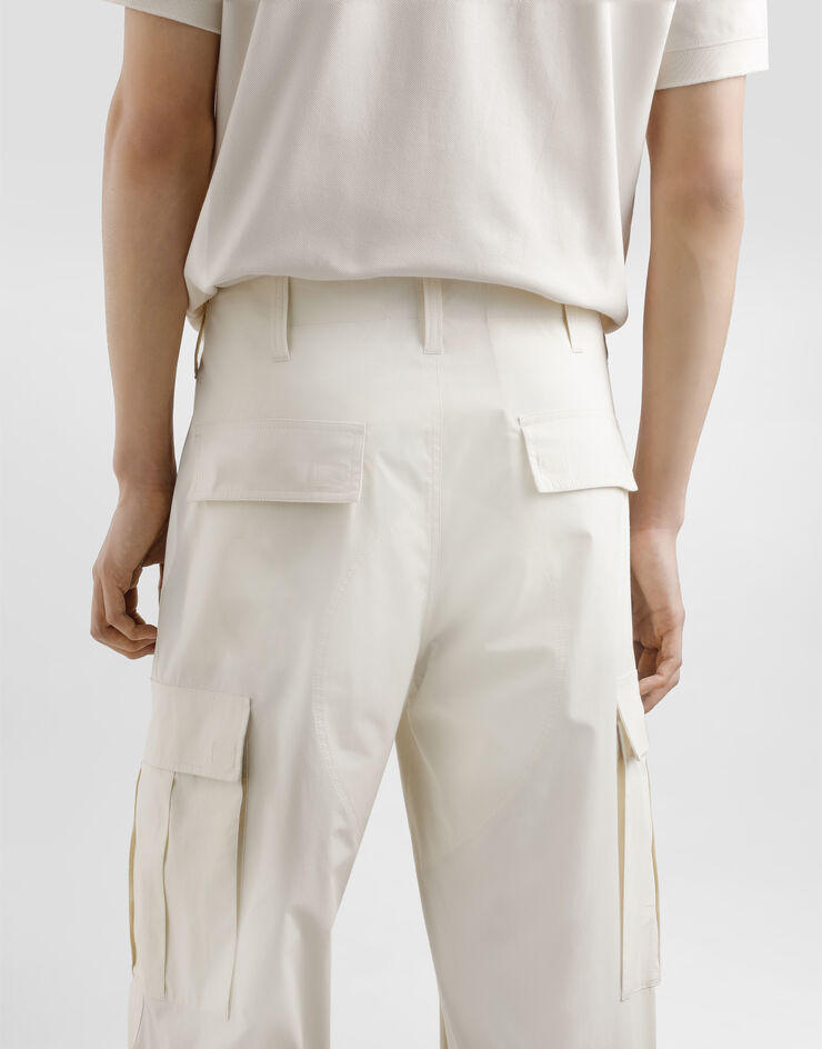 Dolce & Gabbana Pantalón cargo de algodón Beige GP03LTFUEFJ