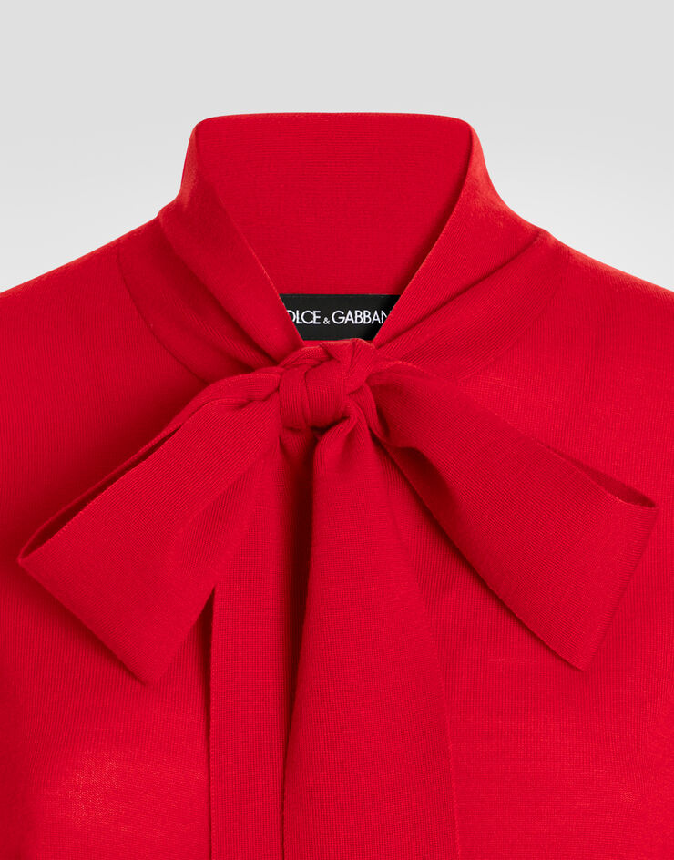 Dolce & Gabbana 初剪羊毛套头衫 Red FXZ52TJDVM3
