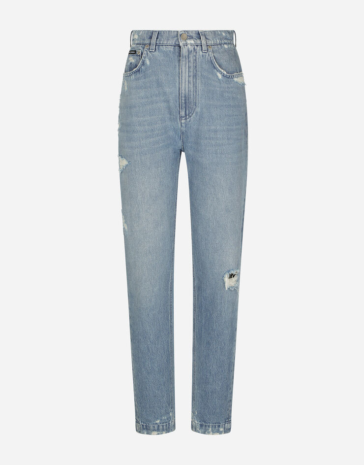 Dolce&Gabbana Jeans with small rips Multicolor FTBXGDG8GJ3