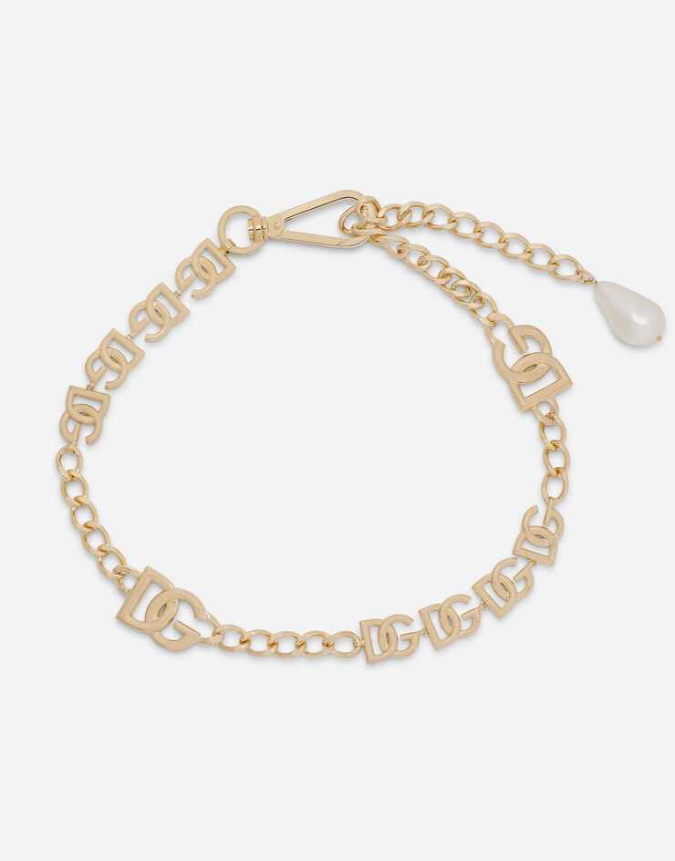 Dolce & Gabbana Cinturón de cadena con multilogotipo DG Dorado WLN6P3W1111