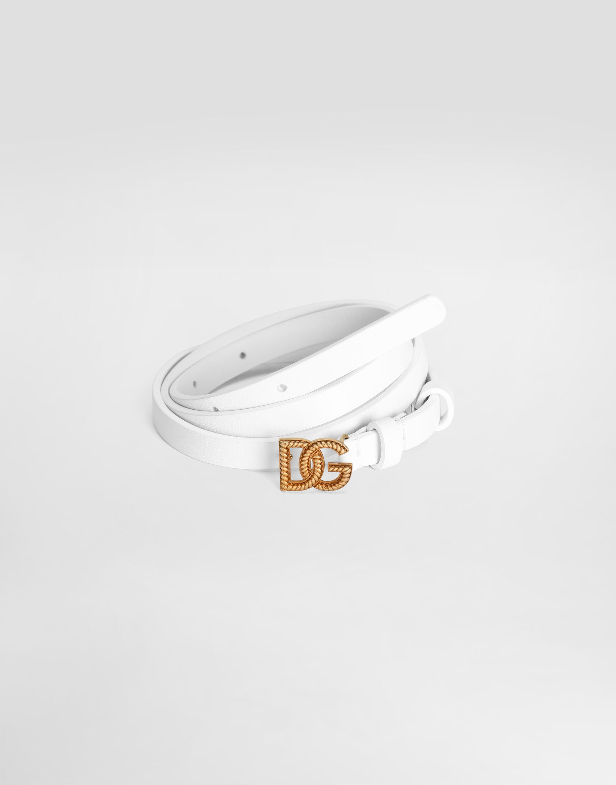 Whiteのウィメンズ カーフスキン ベルト | Dolce&Gabbana®