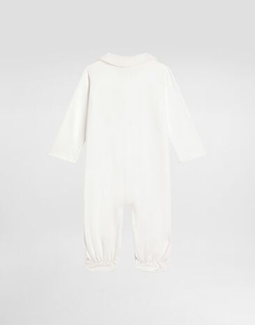 Dolce & Gabbana 3-piece gift set in interlock and linen with embroidery Multicolor L2JO5AG7PTG