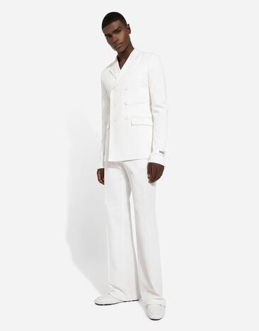 Dolce & Gabbana Fine-rib cotton singlet White G8QG9TFU7AV