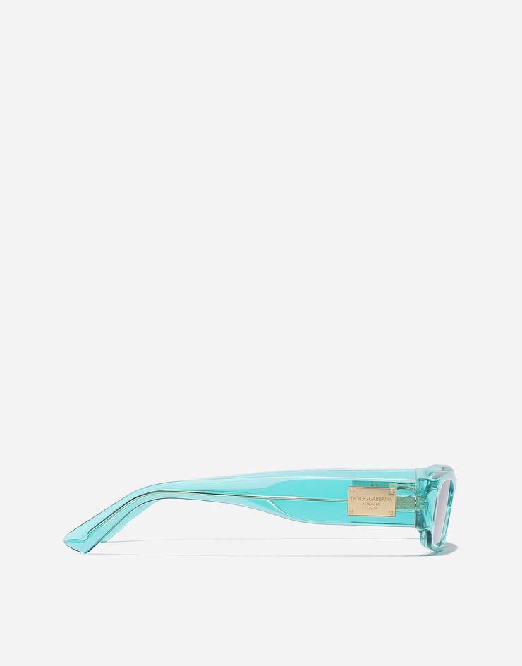 Dolce & Gabbana Sonnenbrille Surf Camp Transparentes Blau VG400MVP280