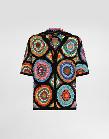 Dolce & Gabbana Crochet shirt Multicolor GXVAJTJGMIZ