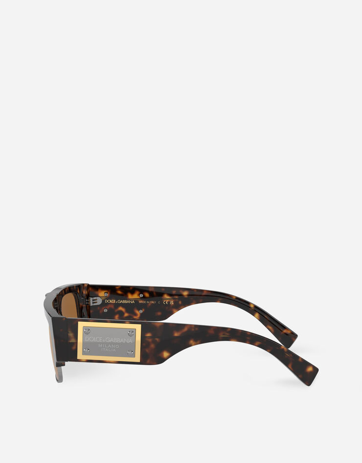 Dolce & Gabbana نظارة شمسية ببطاقة شعار هافانا VG4457VP26H