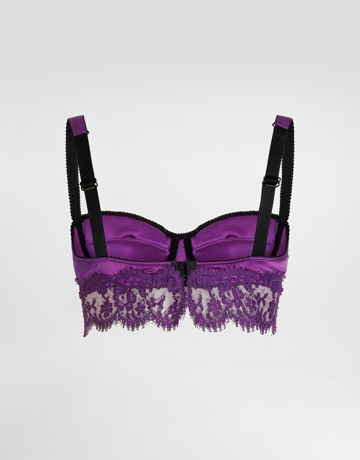 Dolce & Gabbana Lace and satin bra Multicolor O1C42TON08O