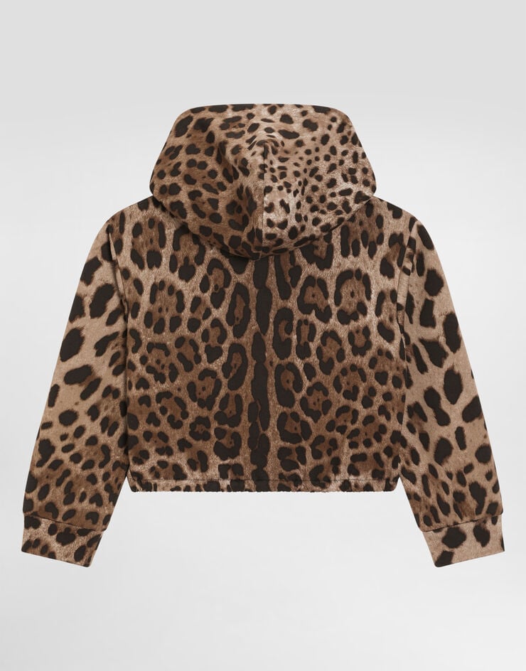 Dolce & Gabbana Leopard-print hooded sweatshirt Print L5JWCRHS7LD
