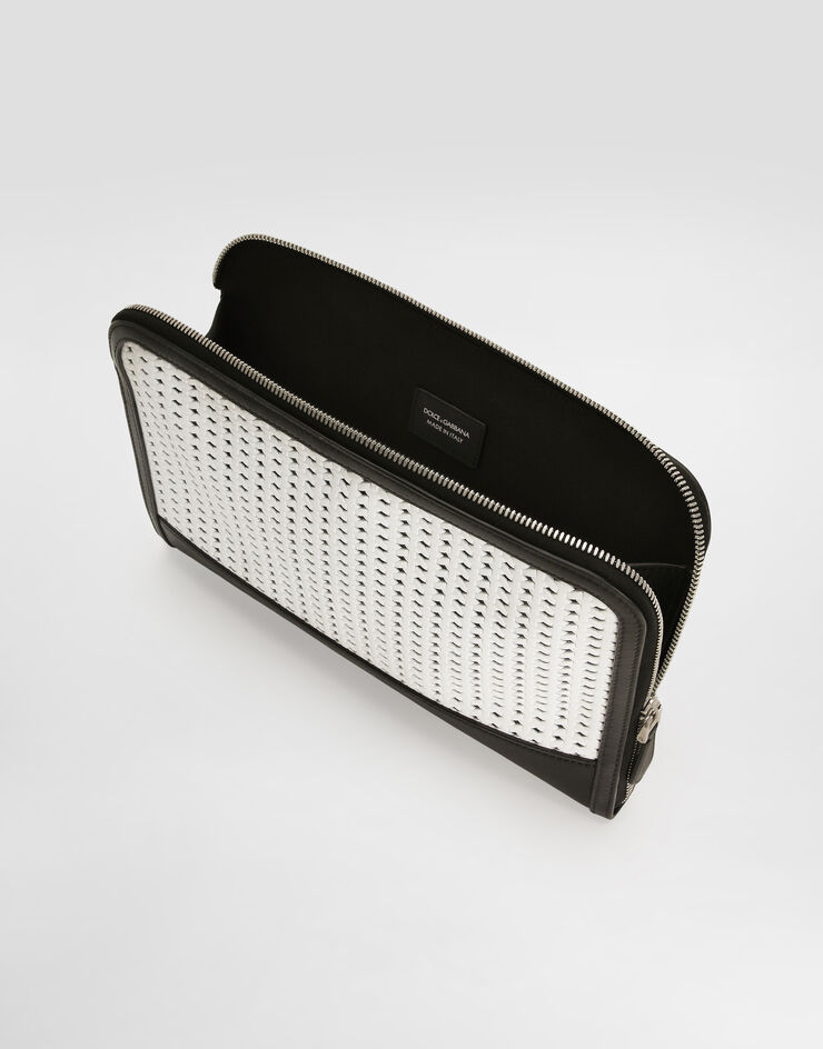 Dolce & Gabbana Atene plongé calfskin clutch bag Multicolor BM2528AN419