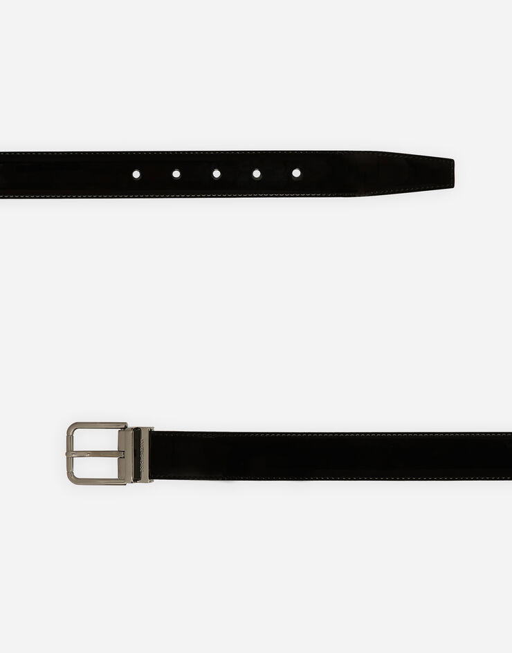 Dolce & Gabbana Patent calfskin belt Black BC4703A1153