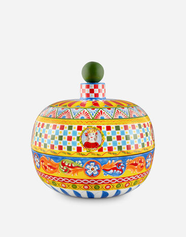Dolce & Gabbana Decorative Ceramic Jar Multicolor TCC059TCAD5