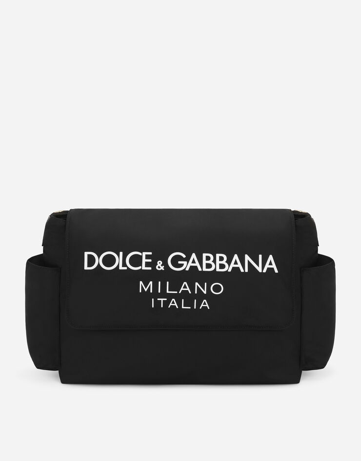 Dolce & Gabbana ナイロン製のベビーチェンジングバッグ： ブラック EB0240AG182