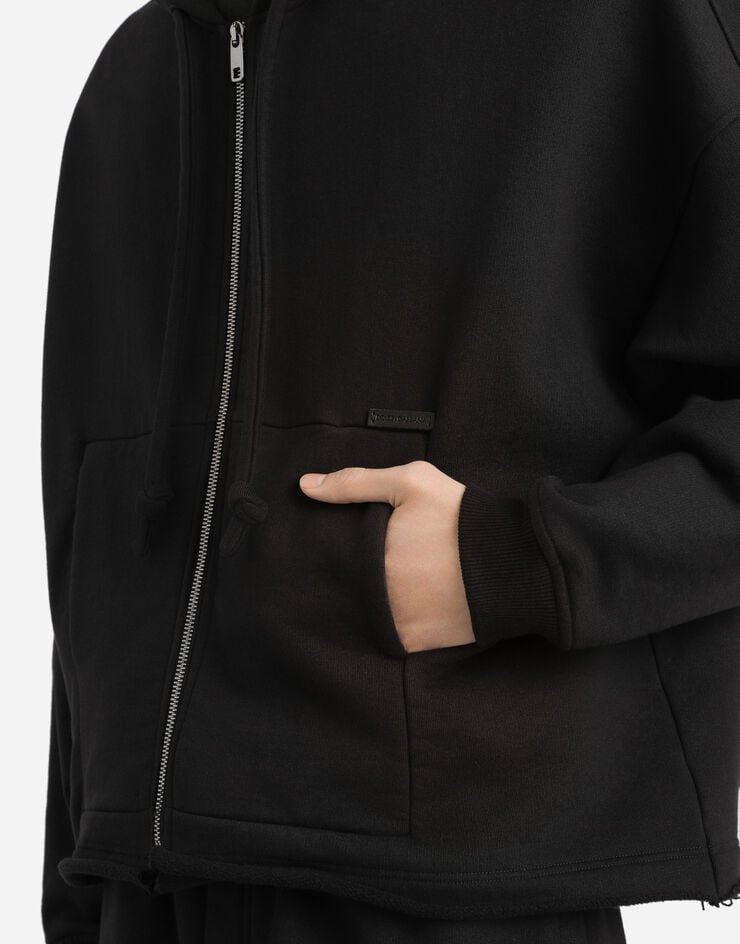 Dolce & Gabbana Zip-up hoodie Dolce & Gabbana Zip-up hoodie Black G9BVJTG7PLA
