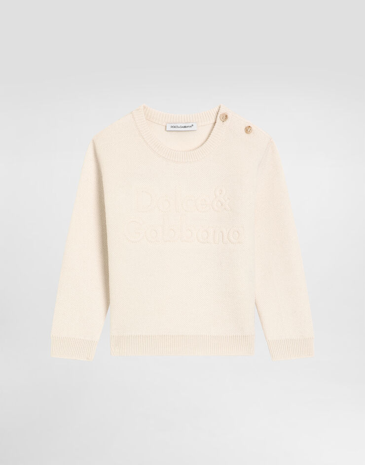 Dolce & Gabbana Wool interlock sweater Beige L1KWC5JDVCQ