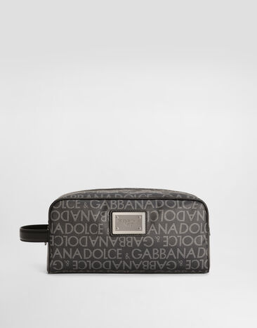 Dolce&Gabbana Coated jacquard toiletry bag Multicolor BM2281AJ705