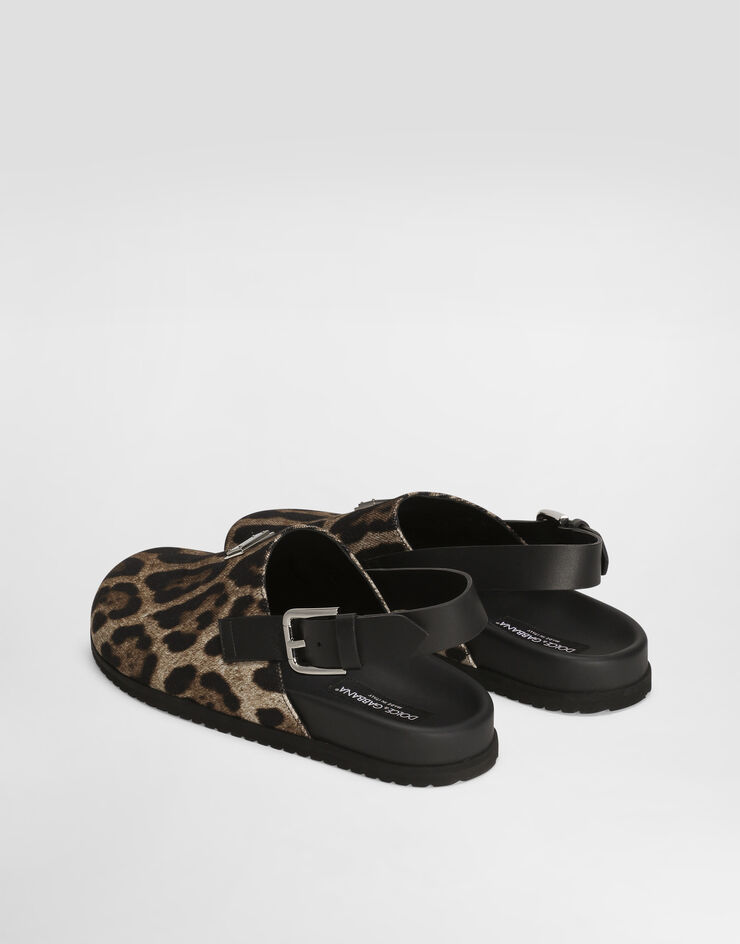 Dolce & Gabbana Sabots en toile Imprimé A80465A6A87