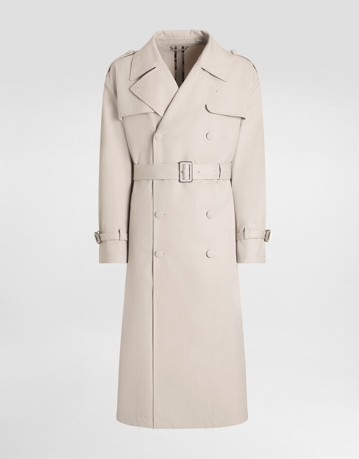 Dolce & Gabbana Double-breasted trench coat Beige G057JTHUMVM