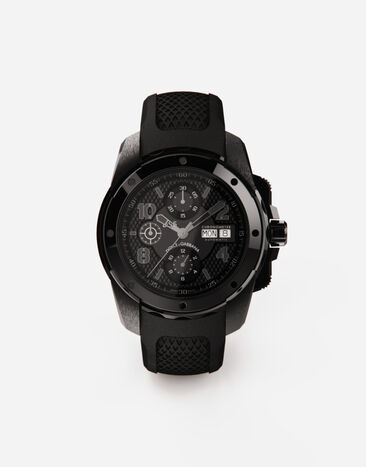 Dolce & Gabbana DS5 watch in steel with pvd coating Black WWFE1SWW066