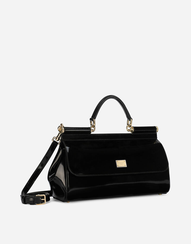 Dolce & Gabbana Удлиненная сумка Sicily с короткой ручкой черный BB7117A1037