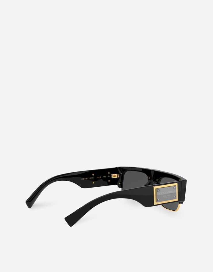 Dolce & Gabbana نظارة شمسية ببطاقة شعار أسود VG4457VP187