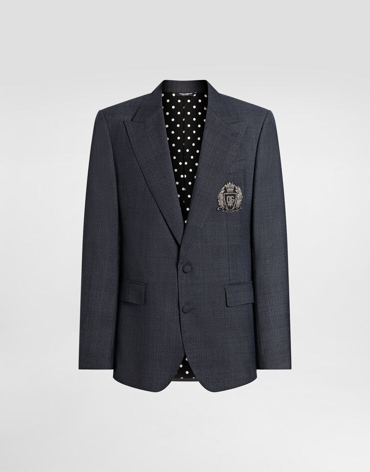 Dolce & Gabbana Single-breasted sicilia light wool glen plaid jacket Dolce & Gabbana Single-breasted sicilia light wool glen plaid jacket Multicolor G2TV4ZFQ2O0