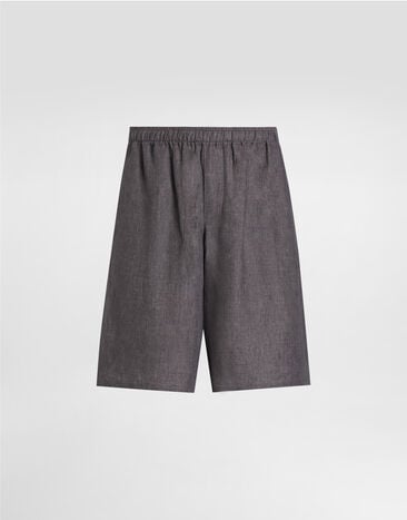 Dolce & Gabbana Linen canvas trousers Grey GV37AZFU4L5