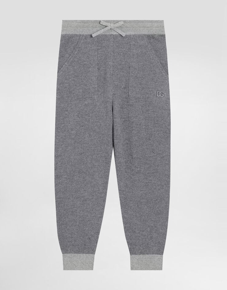 Dolce & Gabbana Pantaloni in felpa di lana e cashmere Grigio L4KP13JGMB8