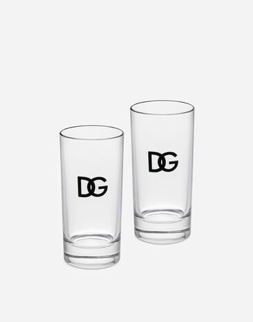 Dolce & Gabbana Set 2 Beverage Glasses Multicolor TCBS14TCAI2