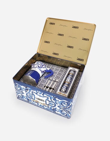 Dolce & Gabbana Moka Box large + 3 Porcelain cups & 3 Silver stir sticks  BIALETTI DOLCE&GABBANA Multicolor TCK017TCAFN
