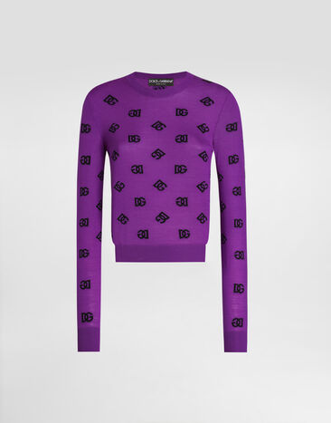 Dolce & Gabbana Wool and silk pullover Multicolor FXJ34TJGMB2