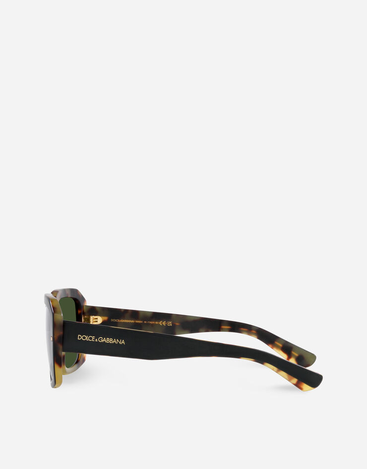 Dolce & Gabbana Lusso Sartoriale Sunglasses Matte black on yellow havana VG443AVP471