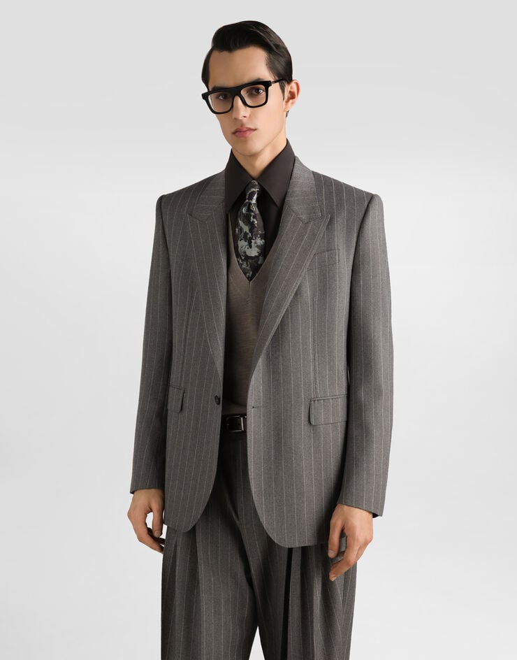Dolce & Gabbana Palermo single-breasted pinstripe wool jacket Dolce & Gabbana Palermo single-breasted pinstripe wool jacket G2VN6TFR23W