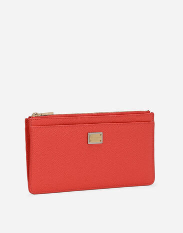 Dolce & Gabbana Porte-cartes plaquette grand format Orange BI1265A1001