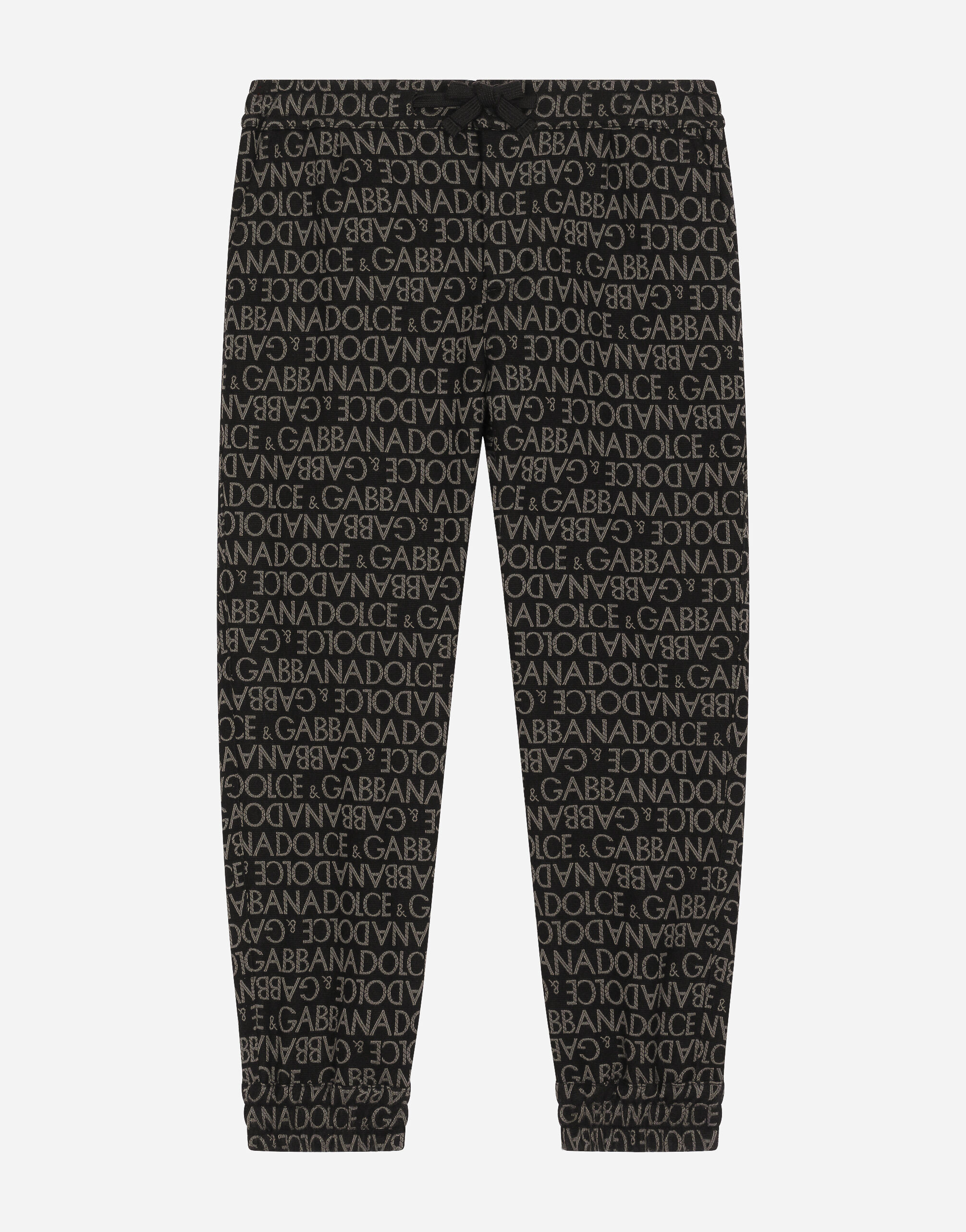 Cotton sports pants with jacquard logo Dolce Gabbana