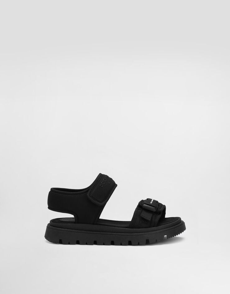 Dolce & Gabbana Sandal with ribbon Black DA5306AW589