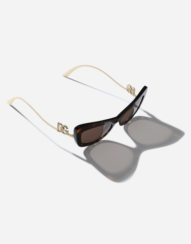 Dolce & Gabbana DG 크리스털 선글라스 브라운 VG4467VP273