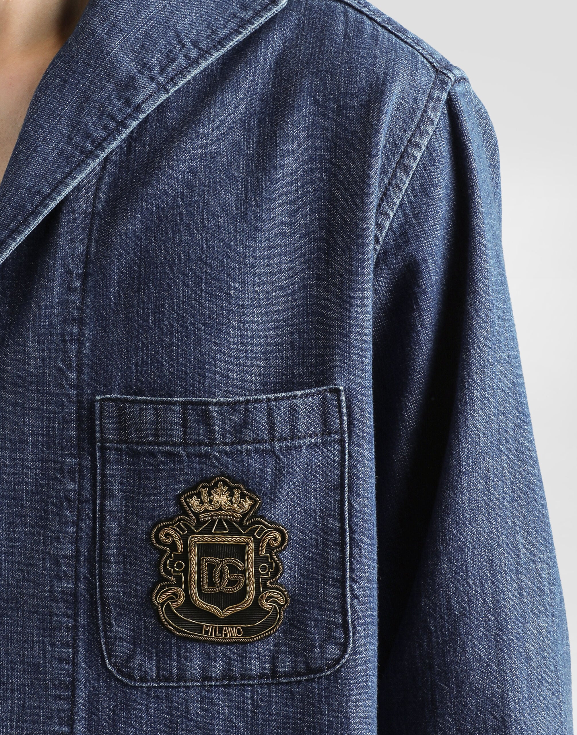 Denim shirt in Multicolor for Men | Dolce&Gabbana® US