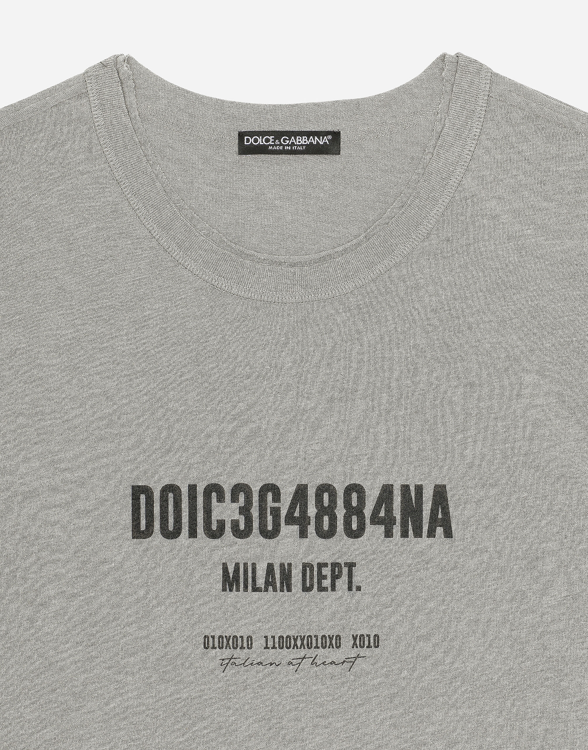 Dolce and gabbana grey t shirt outlet