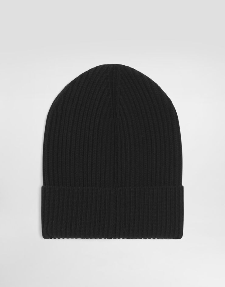 Dolce & Gabbana Knittedwool and cashmere hat Black FXQ19TJGME5