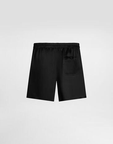 Dolce & Gabbana Silk satin boxer shorts Black M3A12TON0EC