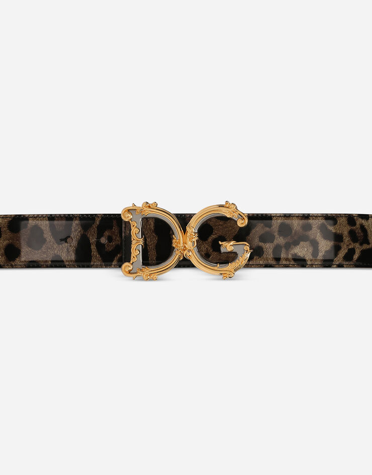 Dolce&Gabbana حزام DG Girls طبعة جلود الحيوانات BE1517AM568