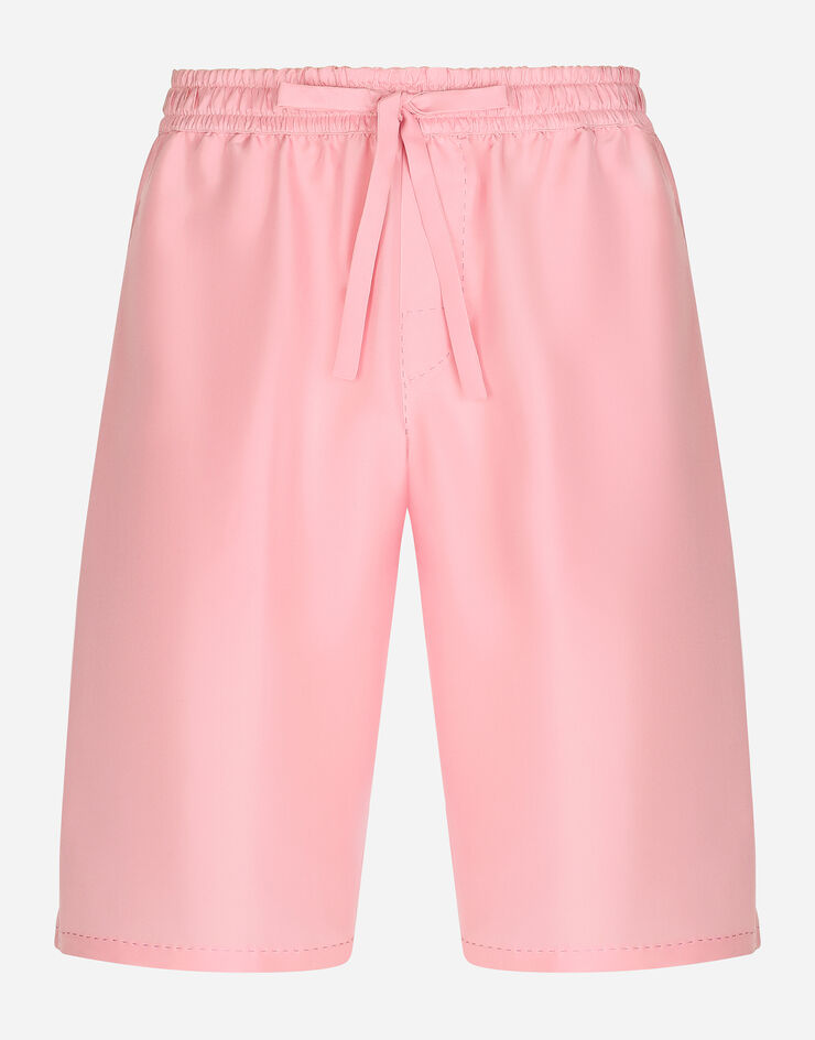 Dolce & Gabbana Silk jogging shorts Pink GV37ATFU1PS
