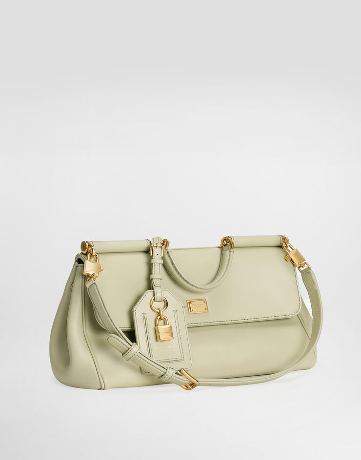 Dolce & Gabbana Medium My Sicily handbag in plongé calfskin Green BB7782B7321
