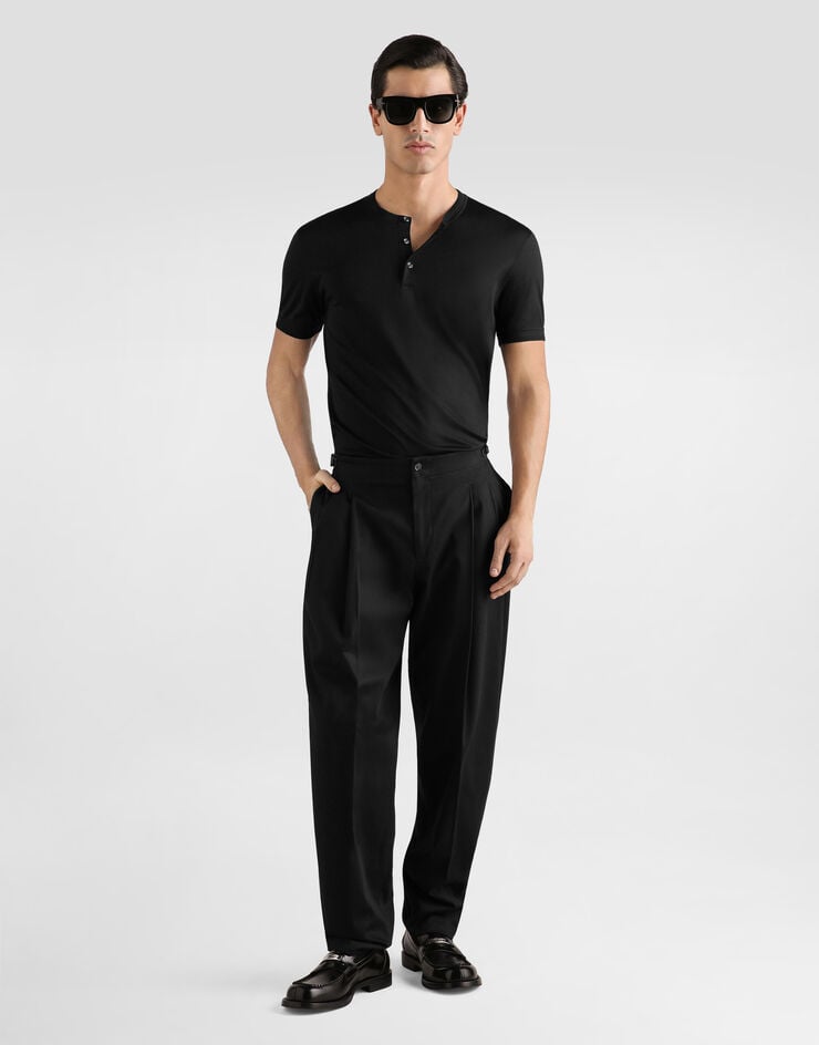 Dolce & Gabbana Cotton trousers Dolce & Gabbana Cotton trousers Black GP222TFUFL9